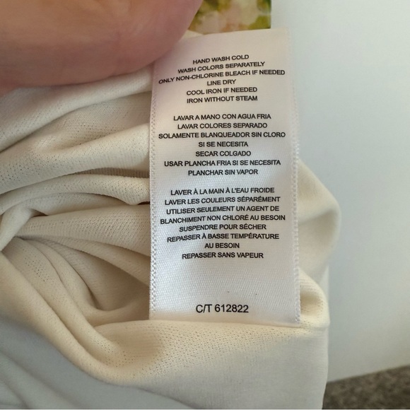 TAYLOR Yellow & White Floral Tiered Smocked Waist Tie Sleeve Midi Dress S Small - Picture 10 of 13